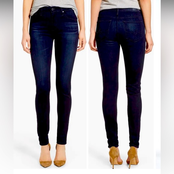 Farrah High Rise Seam Detail - Indigo